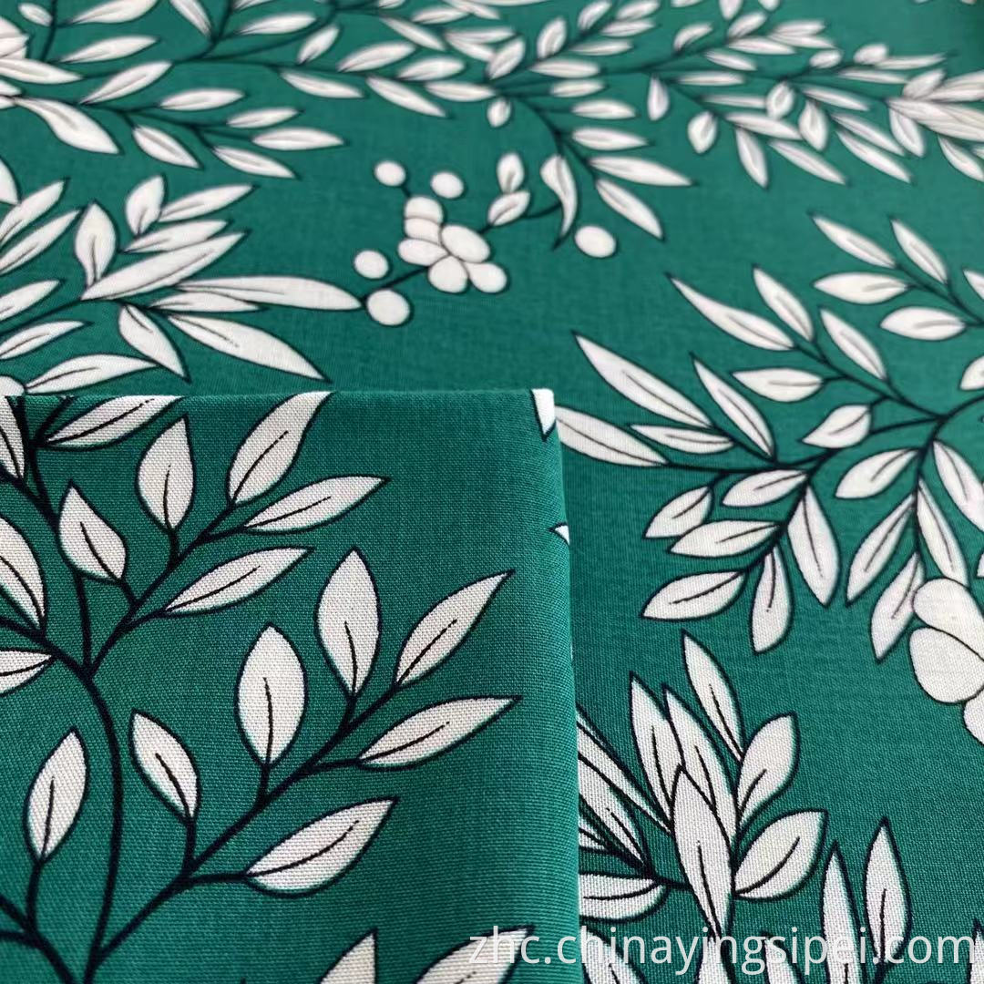 Spun Woven rayon Challis面料花卉粘液材料热带印刷100％粘性人造丝织物用于着装衬衫